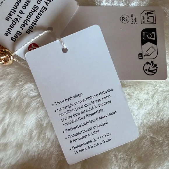 lululemon athletica Mini Bag with Gold Chain Berry Rumble - Picture 2 of 7